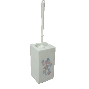 ESCOBILLERO CUADRADO BAÑO HIEDRA AZUL