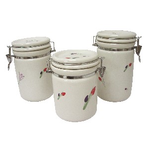 JUEGO 3 BOTES TULIPANES CESPED COLORES