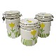 JUEGO 3 BOTES RAYAS TULIPAN VERDE