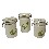 JUEGO 3 BOTES HERMETICOS MANZANA VERDE