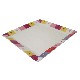 PLATO POSTRE CUADRADO CORAZON COLORES