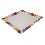 PLATO POSTRE CUADRADO CORAZON COLORES