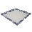 PLATO POSTRE CUADRADO CORAZON AZUL