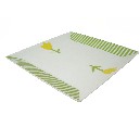 PLATO POSTRE CUADRAD RAYAS TULIPAN VERDE