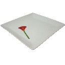 PLATO POSTRE CUADRADO CALA ROJA