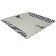 PLATO LLANO CUADRAD RAYAS TULIPAN AZUL