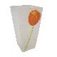 FLORERO CONICO SUPERGRANDE TULIPAN ROJO
