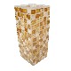 FLORERO CRISTAL GRANDE MOSAICO MARRON