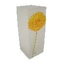 FLORERO CRISTAL GRANDE DALIA AMARILLA