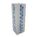 FLORERO CRISTAL SUPERGRANDE MOSAICO AZUL
