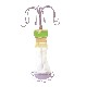 FIGURA MANIQUI METAL VESTIDO BLANCO