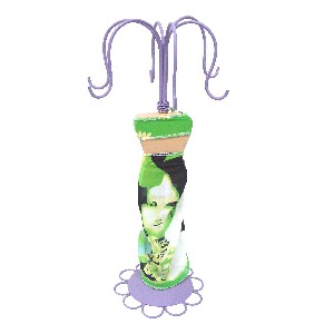 FIGURA MANIQUI METAL VESTIDO VERDE