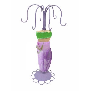 FIGURA MANIQUI METAL VESTIDO VIOLETA