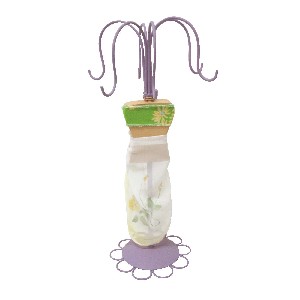 FIGURA MANIQUI METAL VESTIDO BLANCO