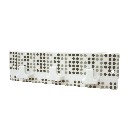 PERCHA TRIPLE CUBO POMPAS GRISES
