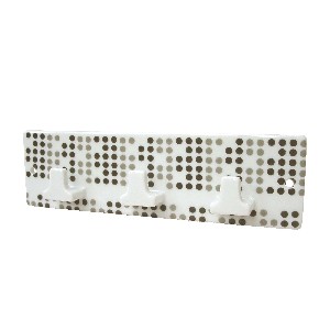PERCHA TRIPLE CUBO POMPAS GRISES