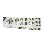 PERCHA TRIPLE CUBO POMPAS GRISES
