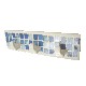 PERCHA TRIPLE CUBO MOSAICO AZUL