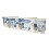 PERCHA TRIPLE CUBO MOSAICO AZUL
