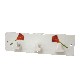 PERCHA TRIPLE CUBO PORCELANA CALA ROJA