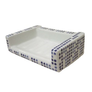 JABONERA PARED CUBO POMPAS AZULES