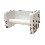 PORTAROLLOS PARED CUBO POMPAS GRISES