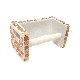 PORTAROLLOS PARED CUBO MOSAICO MARRON