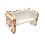 PORTAROLLOS PARED CUBO MOSAICO MARRON