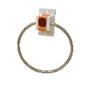 TOALLERO ARO CUBO CUADROS NARANJA