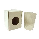 CAJA CARTON MARRON PARA VASO SIDRA