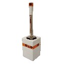 ESCOBILLERO CUBO CUADROS NARANJA