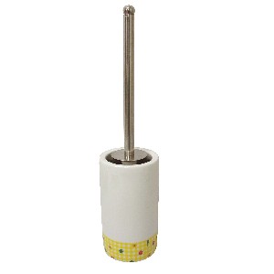 ESCOBILLERO CILINDRO FLOR VICHY AMARILLO