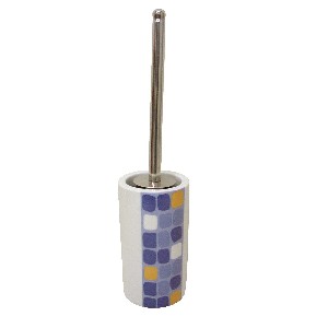 ESCOBILLERO CILINDRO CUADROS AZUL
