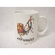TAZA MUG RECTA 340ML VACA SURTIDA