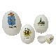 JUEGO 4 BOTES HUEVO SOUSVENIR ASTURIA