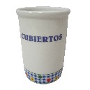 CUBERTERO GRANDE ALTO FLOR VICHY AZUL
