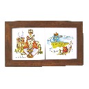 CUADRO LISO DOBLE SOUVENIR ASTURIAS SURTIDO
