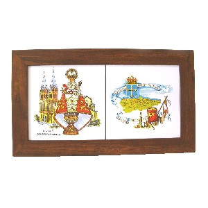 CUADRO LISO DOBLE SOUVENIR ASTURIAS SURTIDO