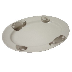 FUENTE OVALADA GRANDE MANZANA GRIS