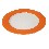 BAJOPLATO REDONDO LISO NARANJA