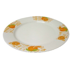 BAJOPLATO REDONDO PORCELANA NARANJAS