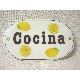 PLACA OVALADA COCINA LIMONES