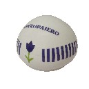 ESTROPAJERO REDONDO RAYAS TULIPAN AZUL