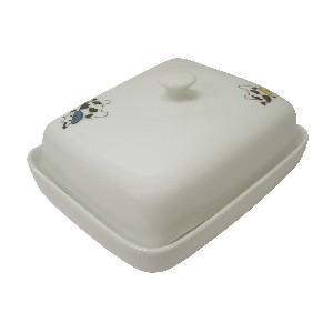 MANTEQUILLERA MEDIANA PORCELANA VACA