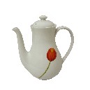 CAFETERA REDONDA 1450ML TULIPAN ROJO