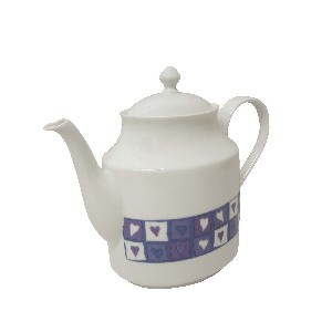 CAFETERA TETERA 1550ML CORAZON AZUL