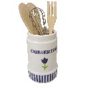 CUBERTERO CUBIERTOS RAYAS TULIPAN AZUL