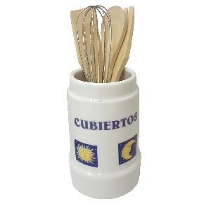 CUBERTERO CON CUBIERTOS ASTROS AZUL