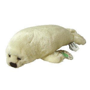 PELUCHE FOCA BLANCA MEDIANA SIN SONIDO