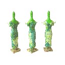 FIGURA MANIQUI MADERA DECOPATCH VERDE